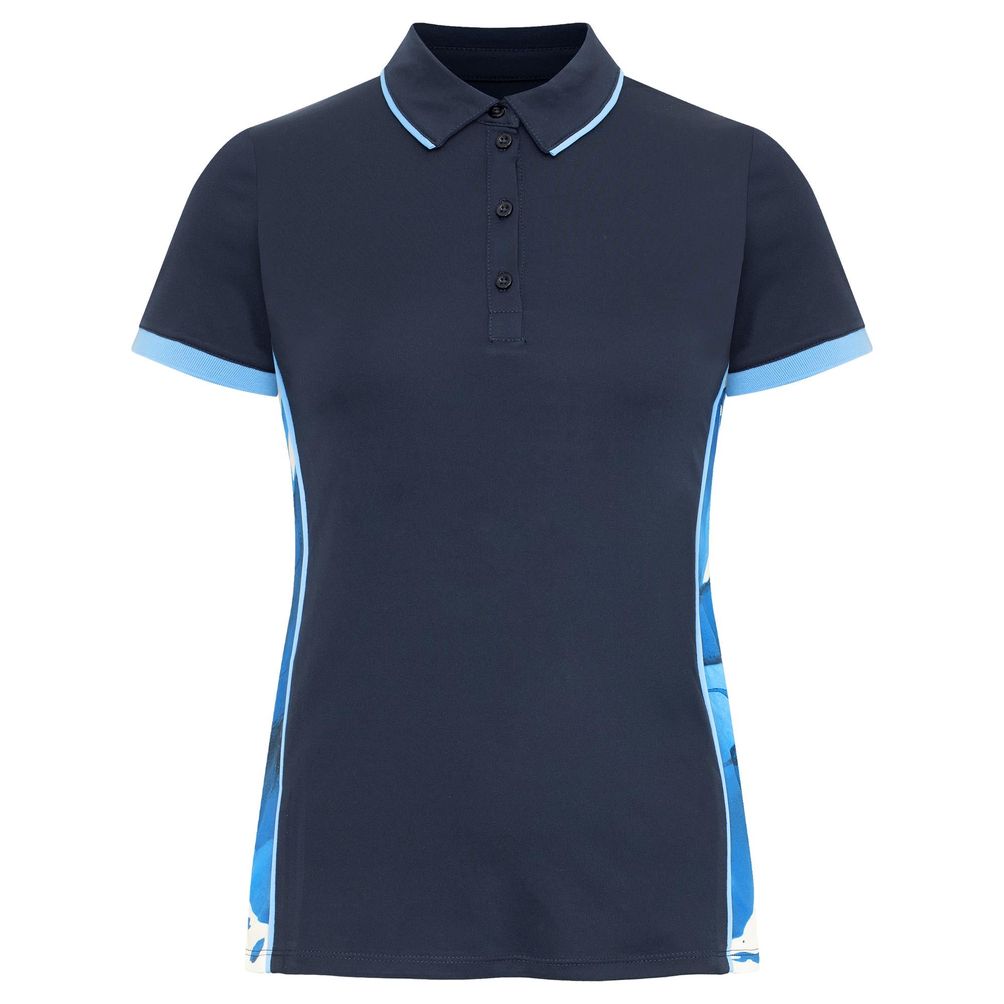 Rohnisch Ultra Viola UV Ladies Golf Polo Shirt Navy